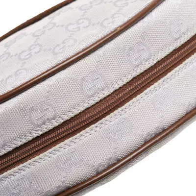 Pre-owned Gucci Purple Brown Gg Canvas Pouch Shoulder Bag ()