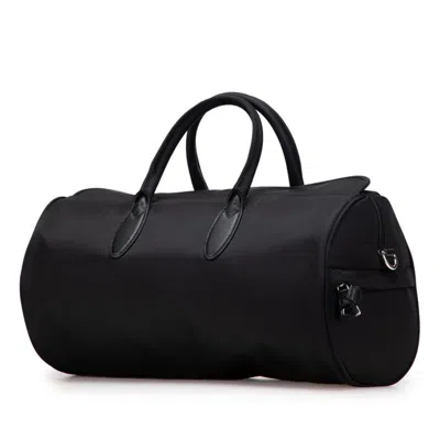 Pre-owned Gucci Sherry Line Black Nylon Handbag Shoulder Bag ()