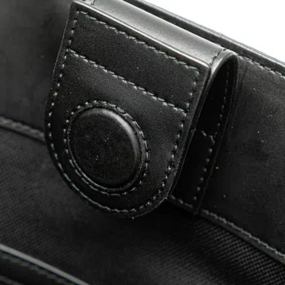 Pre-owned Gucci Sherry Line Black Pvc Leather Handbag Tote Bag ()