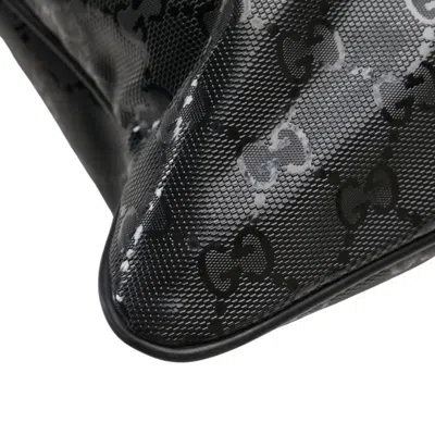 Pre-owned Gucci Sherry Line Black Pvc Leather Shoulder Bag ()