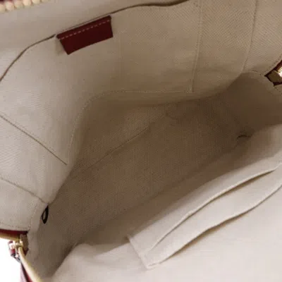 Pre-owned Gucci Soho Chain Backpack Leather Red Leather Backpack Bag ()