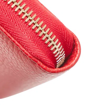 Pre-owned Gucci Soho Red Color Leather Wallet (bi-fold) ()