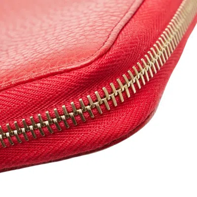 Pre-owned Gucci Soho Red Color Leather Wallet (bi-fold) ()