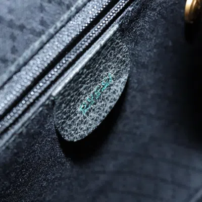 Pre-owned Gucci Vintage Bamboo Backpack Suede Black Suede Backpack Bag ()