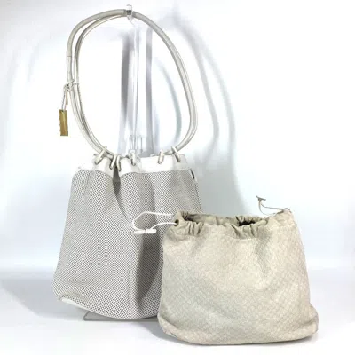 Pre-owned Gucci White Leather Pouch Shoulder Bag ()