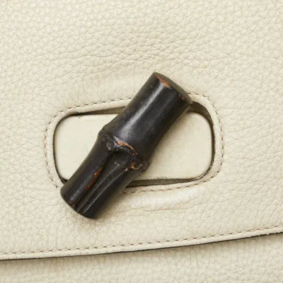 Pre-owned Gucci White Leather Shoulder Bag Tote Bag ()