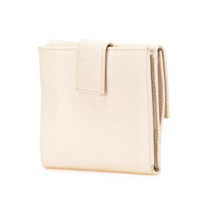 Pre-owned Gucci White Leather Wallet (bi-fold) ()