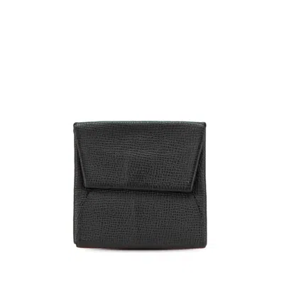Pre-owned Hermes Bastia Black Epsom Leather Coin Purse/coin Case ()