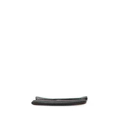 Pre-owned Hermes Bastia Black Epsom Leather Coin Purse/coin Case ()