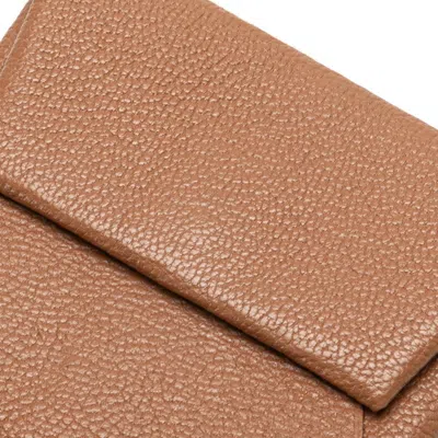 Pre-owned Hermes Bastia Brown Epsom Leather Coin Purse/coin Case ()