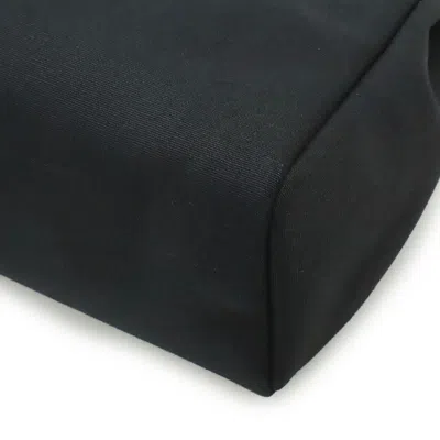 Pre-owned Hermes Beige Black Toile Officier Leather Handbag Shoulder Bag () In Multi