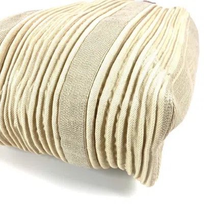 Pre-owned Hermes Beige Brown Canvas Leather Shoulder Bag Tote Bag () In Multi