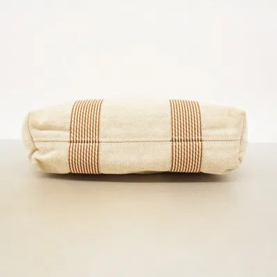 Pre-owned Hermes Beige Canvas Tote Bag () In Sand