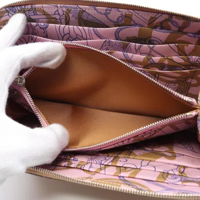 Pre-owned Hermes Beige Epsom Leather Long Wallet (bi-fold) () In Sand