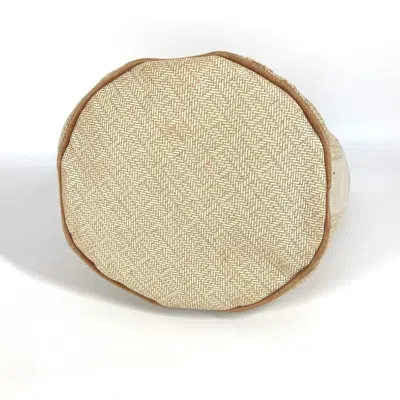 Pre-owned Hermes Beige Canvas Handbag Tote Bag () In Sand