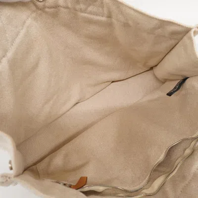 Pre-owned Hermes Beige Canvas Tote Bag () In Sand