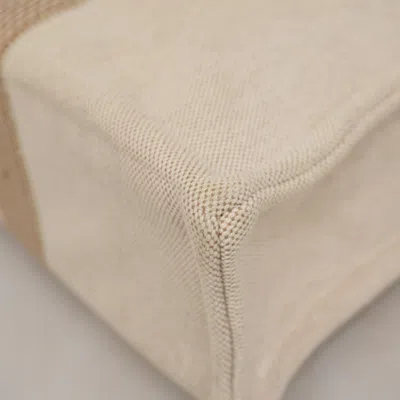 Pre-owned Hermes Beige Canvas Tote Bag () In Sand