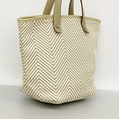 Pre-owned Hermes Beige Leather Tote Bag () In Sand