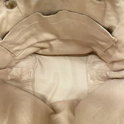 Pre-owned Hermes Beige Leather Tote Bag () In Sand