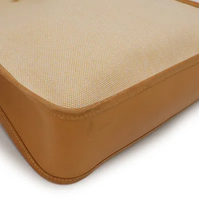 Pre-owned Hermes Beige Natural Sable Toile H Leather Shoulder Bag ()