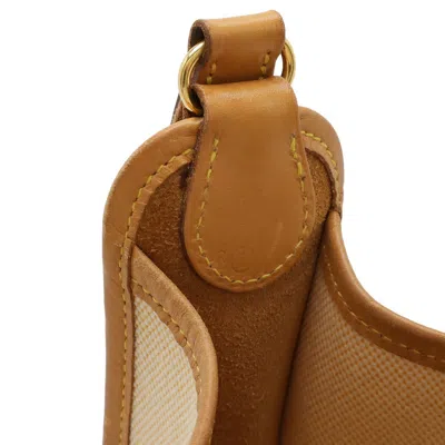 Pre-owned Hermes Beige Natural Sable Toile H Leather Shoulder Bag ()