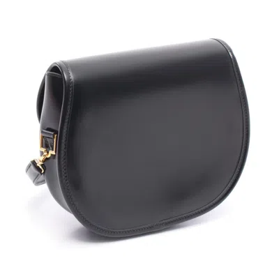 Pre-owned Hermes Black Box Calf Leather Shoulder Bag ()