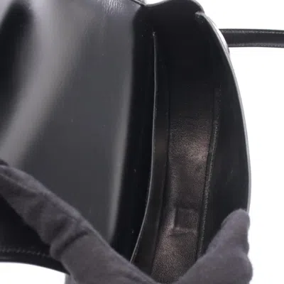Pre-owned Hermes Black Box Calf Leather Shoulder Bag ()