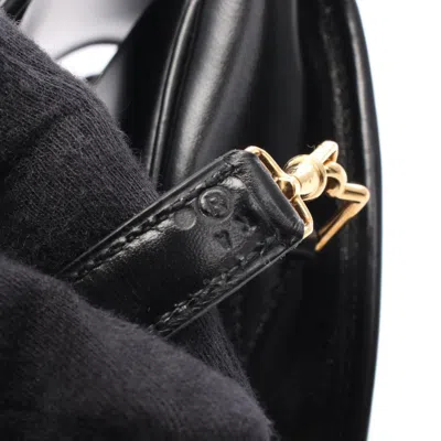 Pre-owned Hermes Black Box Calf Leather Shoulder Bag ()