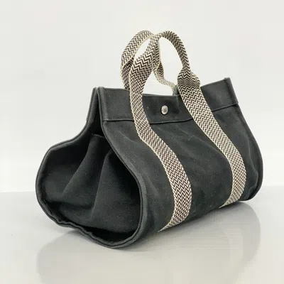 Pre-owned Hermes Black Canvas Tote Bag ()
