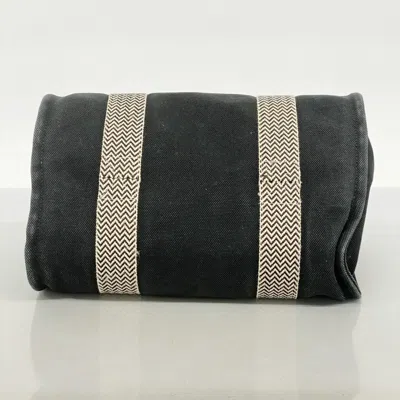 Pre-owned Hermes Black Canvas Tote Bag ()