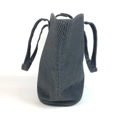 Pre-owned Hermes Black Cotton Pouch Shoulder Bag Tote Bag ()