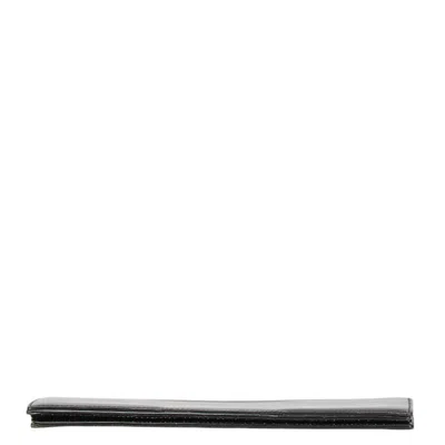 Pre-owned Hermes Black Leather Bill Wallet (bi-fold) ()