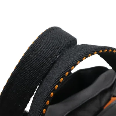 Pre-owned Hermes Black Orange Veau Derma Shoulder Bag Tote Bag () In Multi