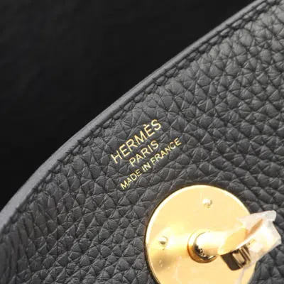 Pre-owned Hermes Black Taurillon Clemence Leather Shoulder Bag ()