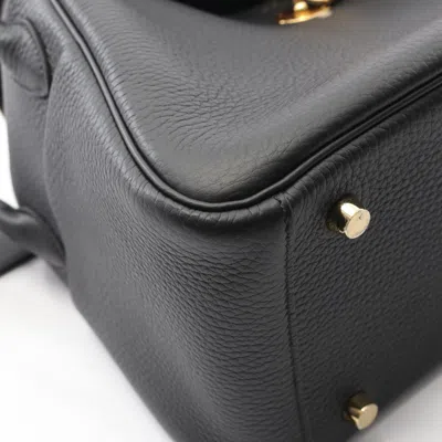 Pre-owned Hermes Black Taurillon Clemence Leather Shoulder Bag ()
