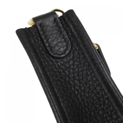 Pre-owned Hermes Black Taurillon Clemence Leather Shoulder Bag ()