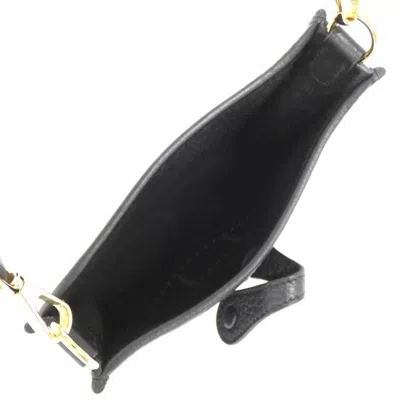 Pre-owned Hermes Black Taurillon Clemence Leather Shoulder Bag ()