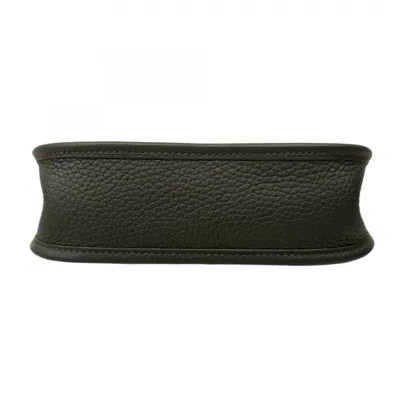 Pre-owned Hermes Black Taurillon Clemence Leather Shoulder Bag ()