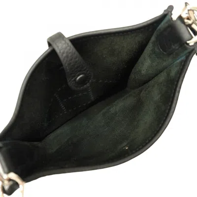 Pre-owned Hermes Black Taurillon Clemence Leather Shoulder Bag ()
