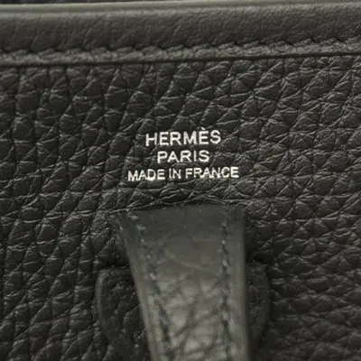 Pre-owned Hermes Black Taurillon Clemence Leather Shoulder Bag ()