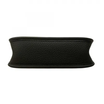 Pre-owned Hermes Black Taurillon Clemence Leather Shoulder Bag ()