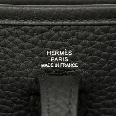 Pre-owned Hermes Black Taurillon Clemence Leather Shoulder Bag ()