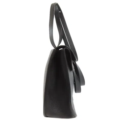 Pre-owned Hermes Black Taurillon Clemence Leather Shoulder Bag ()