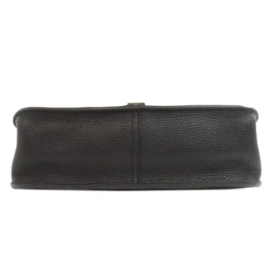 Pre-owned Hermes Black Taurillon Clemence Leather Shoulder Bag ()