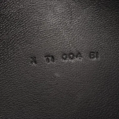Pre-owned Hermes Black Togo Leather Leather Long Wallet (bi-fold) ()