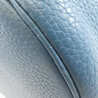 Pre-owned Hermes Blue Jean Taurillon Clemence Leather Shoulder Bag ()