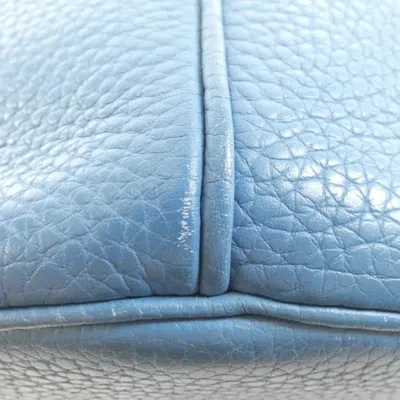 Pre-owned Hermes Blue Jean Taurillon Clemence Leather Shoulder Bag ()