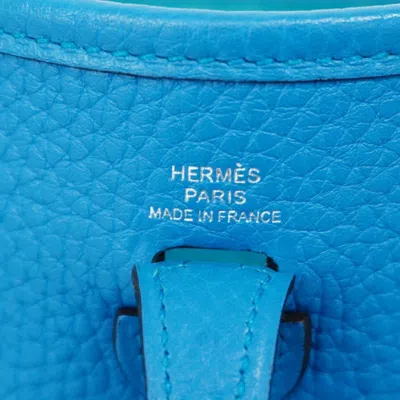 Pre-owned Hermes Blue Taurillon Clemence Leather Shoulder Bag ()