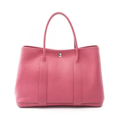 Pre-owned Hermes Bois De Rose Pink Negonda Leather Tote Bag ()