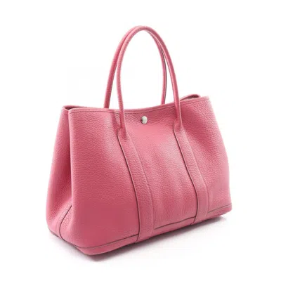 Pre-owned Hermes Bois De Rose Pink Negonda Leather Tote Bag ()